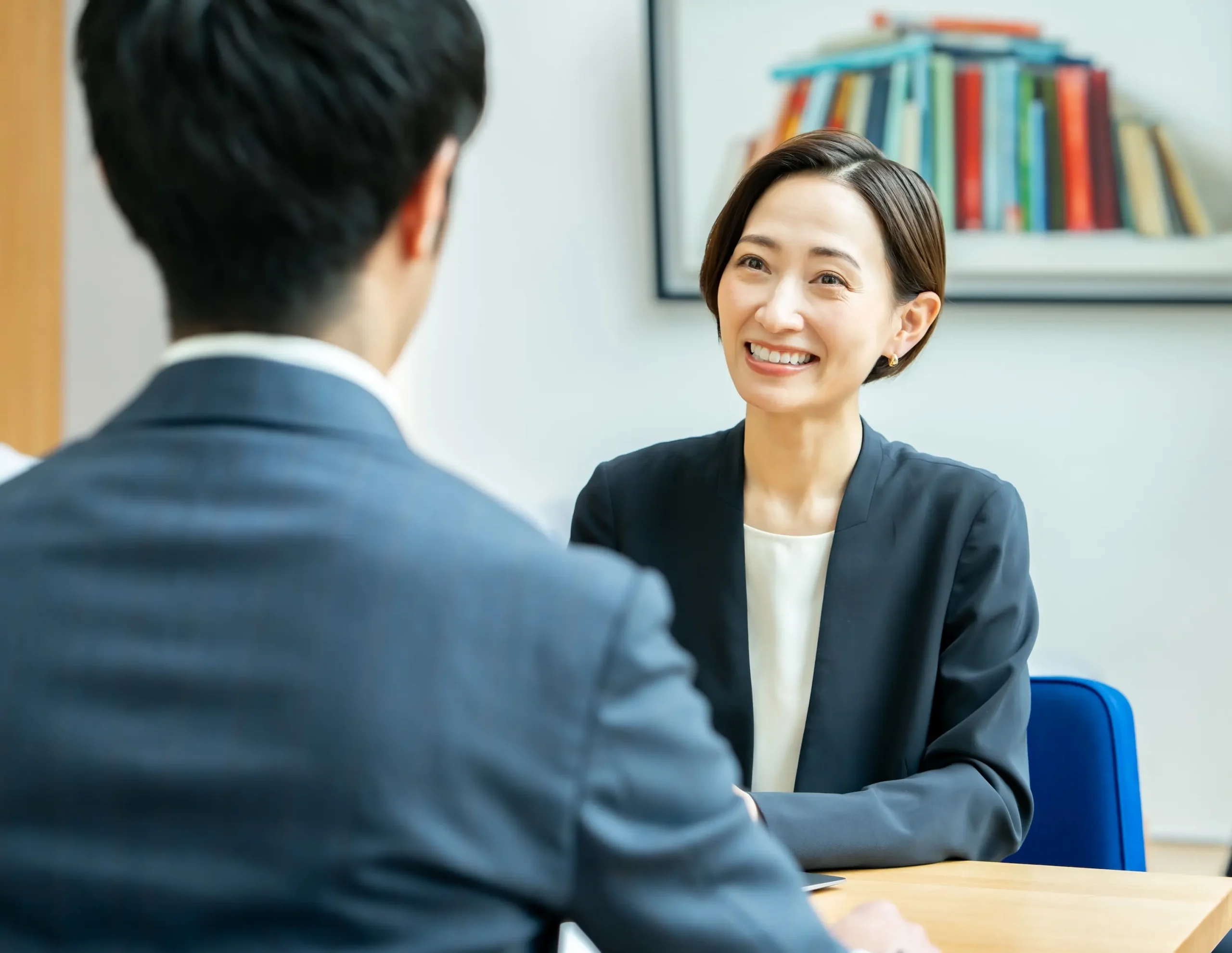 キャリアコンサルタントによる面談の様子