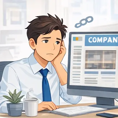 ホームページが古い