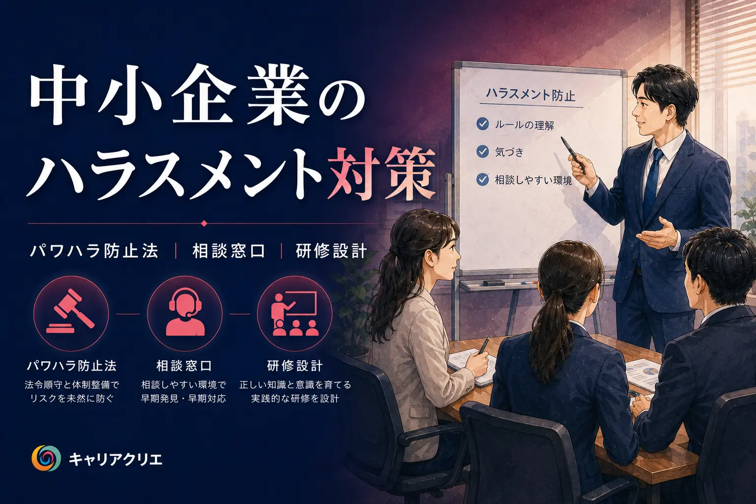 パワハラ防止法は中小企業も対象｜最低限やるべきハラスメント対策の実務