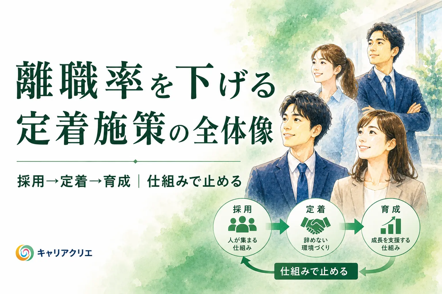中小企業の離職率を本気で下げる｜「辞めない組織」を作る定着施策の全体像