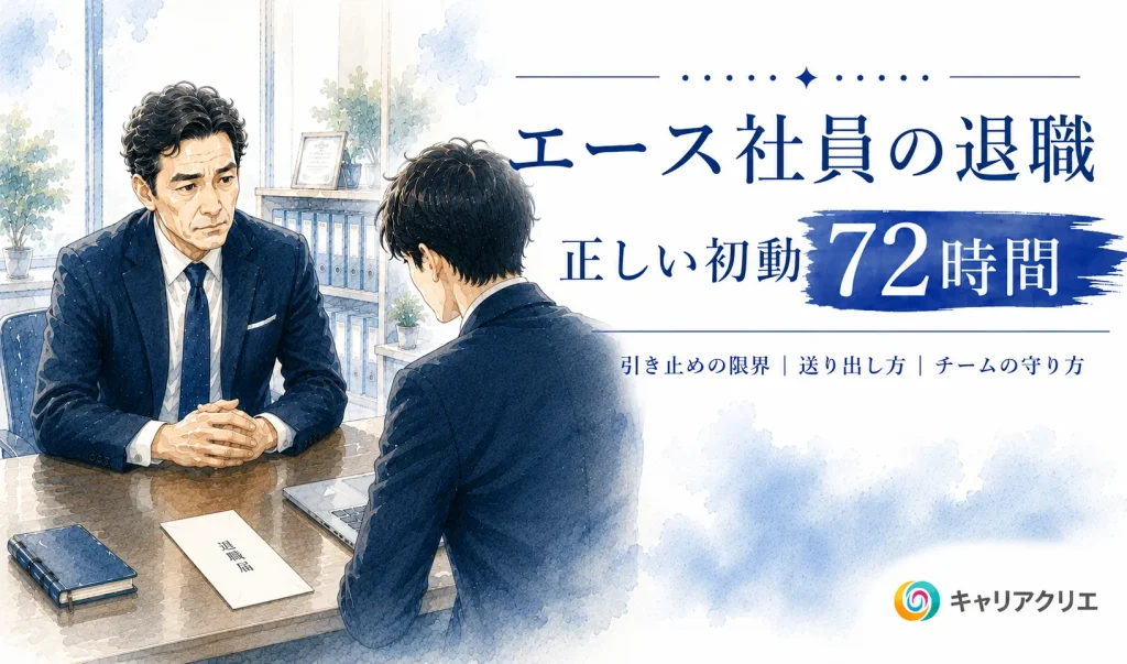 エース社員の退職は引き止められるか｜退職届が出た後の正しい初動