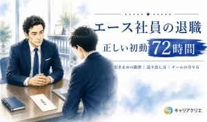 エース社員の退職は引き止められるか｜退職届が出た後の正しい初動