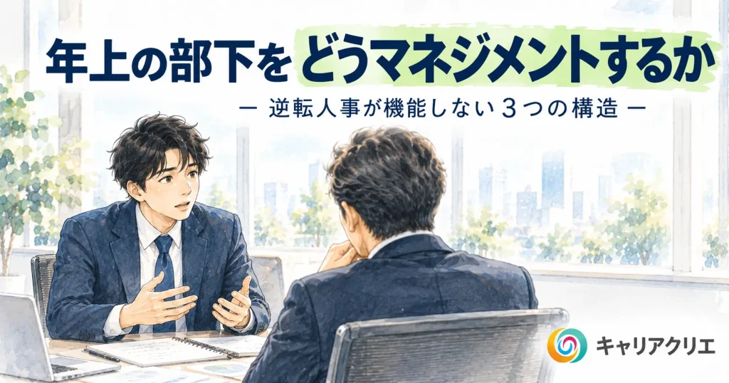 年上の部下をどうマネジメントするか｜中小企業の逆転人事の進め方
